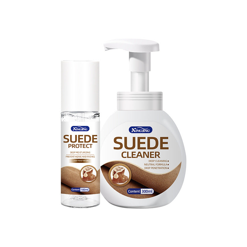 Shoe cleaning and care agent