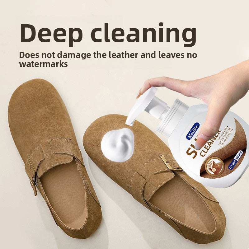 Shoe cleaning and care agent