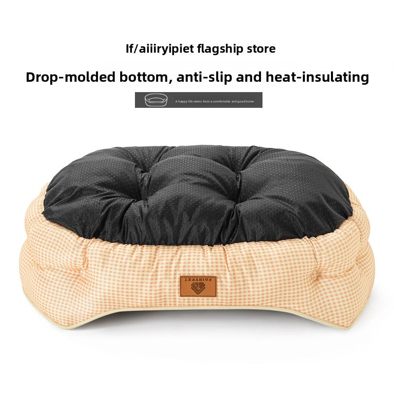 All Seasons Plush Dog Bed with Cooling Pad Option Armaan Enterprises