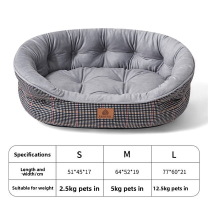 All Seasons Plush Dog Bed with Cooling Pad Option Armaan Enterprises