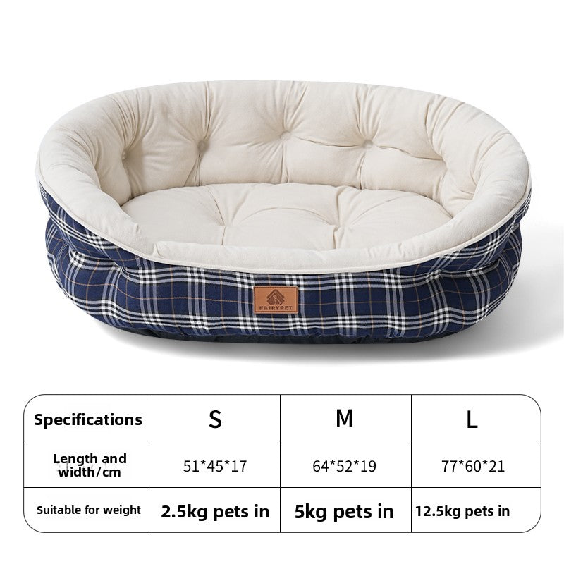 All Seasons Plush Dog Bed with Cooling Pad Option Armaan Enterprises