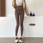 High-Waisted Brushed Yoga Pants with Tummy Control