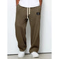 Mens Waffle Drawstring Casual Pants