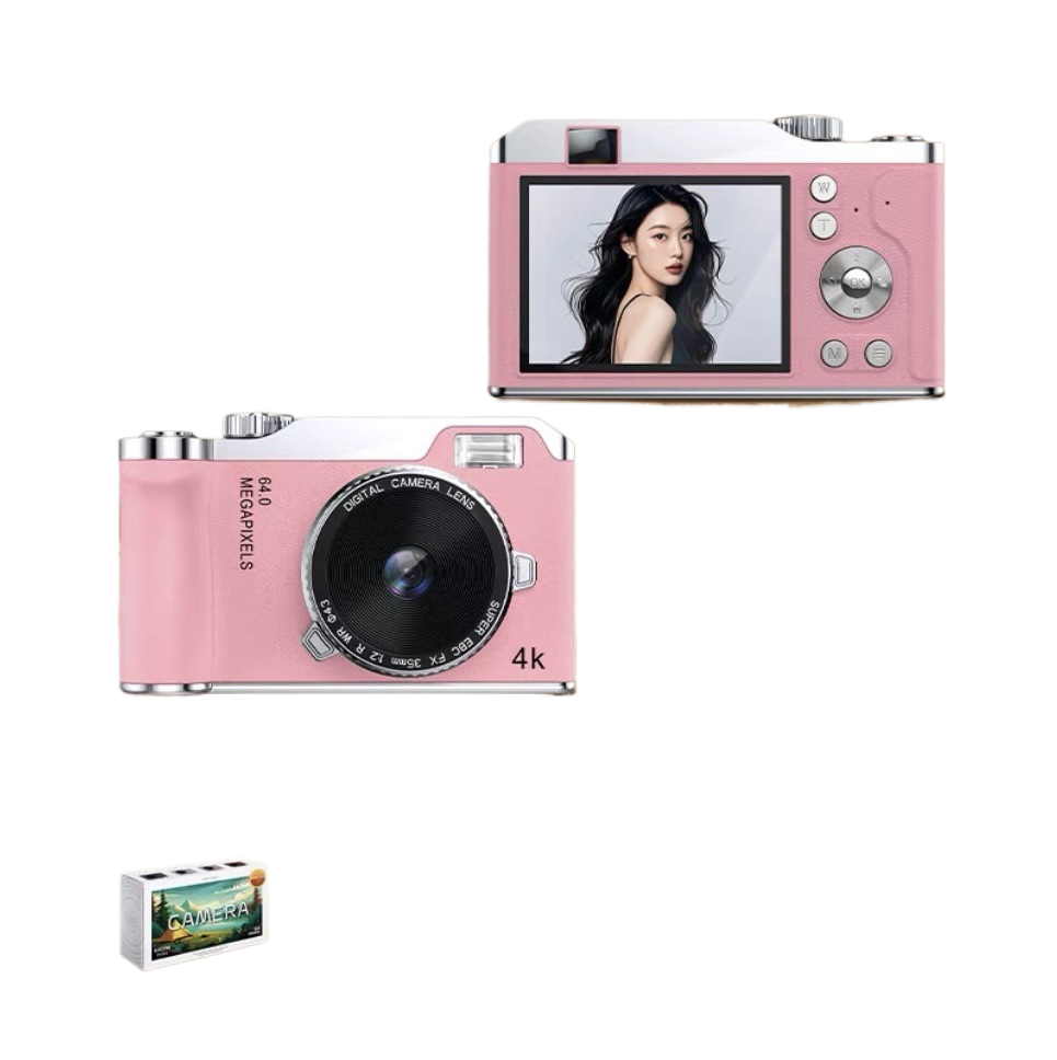 Personalized New Student Camera Retro Ccd High-Definition Flip-Screen Entry-Level Slr Camera 4K High-Pixel Dual Camera Armaan Enterprises
