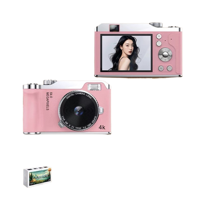 Personalized New Student Camera Retro Ccd High-Definition Flip-Screen Entry-Level Slr Camera 4K High-Pixel Dual Camera Armaan Enterprises