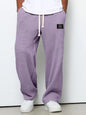 Mens Waffle Drawstring Casual Pants