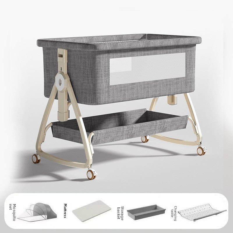 Multi-Functional Folding Baby Crib with Mosquito Net