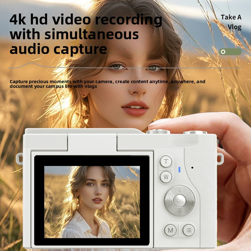 Personalized New Student Camera Retro Ccd High-Definition Flip-Screen Entry-Level Slr Camera 4K High-Pixel Dual Camera Armaan Enterprises