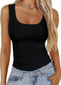 Womens Ribbed Sleeveless Tank Top