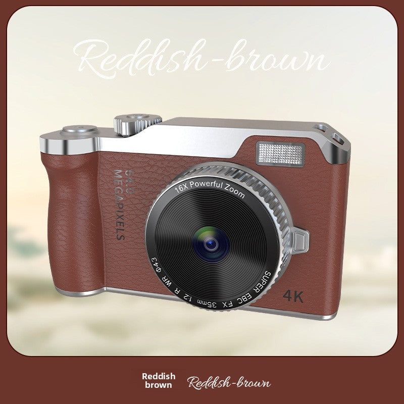 Personalized New Student Camera Retro Ccd High-Definition Flip-Screen Entry-Level Slr Camera 4K High-Pixel Dual Camera Armaan Enterprises