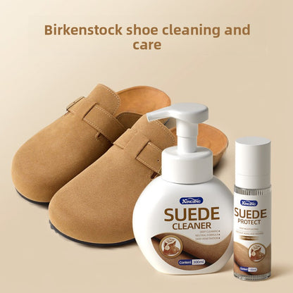 Shoe cleaning and care agent