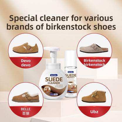 Shoe cleaning and care agent