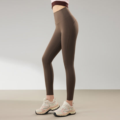 High-Waisted Brushed Yoga Pants with Tummy Control