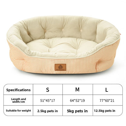 All Seasons Plush Dog Bed with Cooling Pad Option Armaan Enterprises