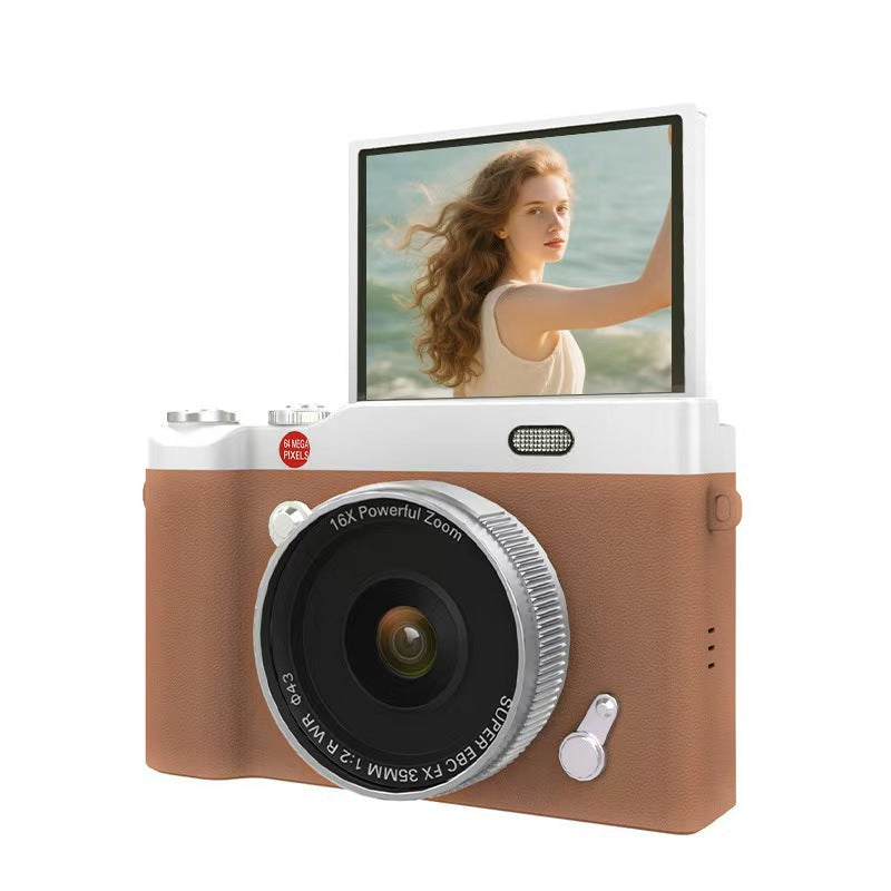 Personalized New Student Camera Retro Ccd High-Definition Flip-Screen Entry-Level Slr Camera 4K High-Pixel Dual Camera Armaan Enterprises