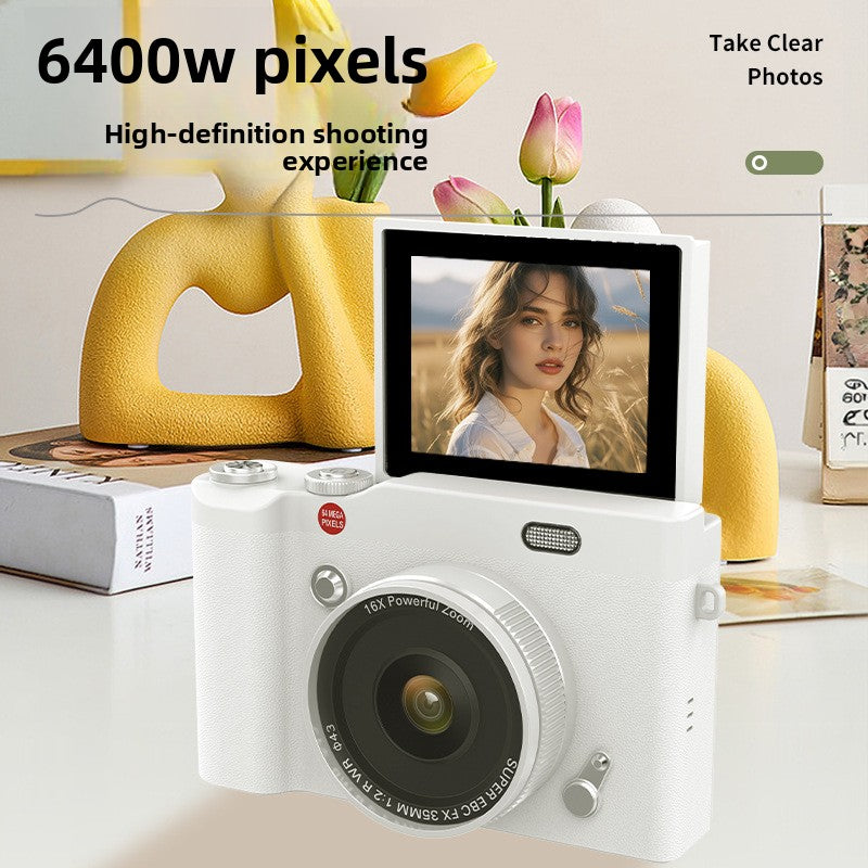 Personalized New Student Camera Retro Ccd High-Definition Flip-Screen Entry-Level Slr Camera 4K High-Pixel Dual Camera Armaan Enterprises
