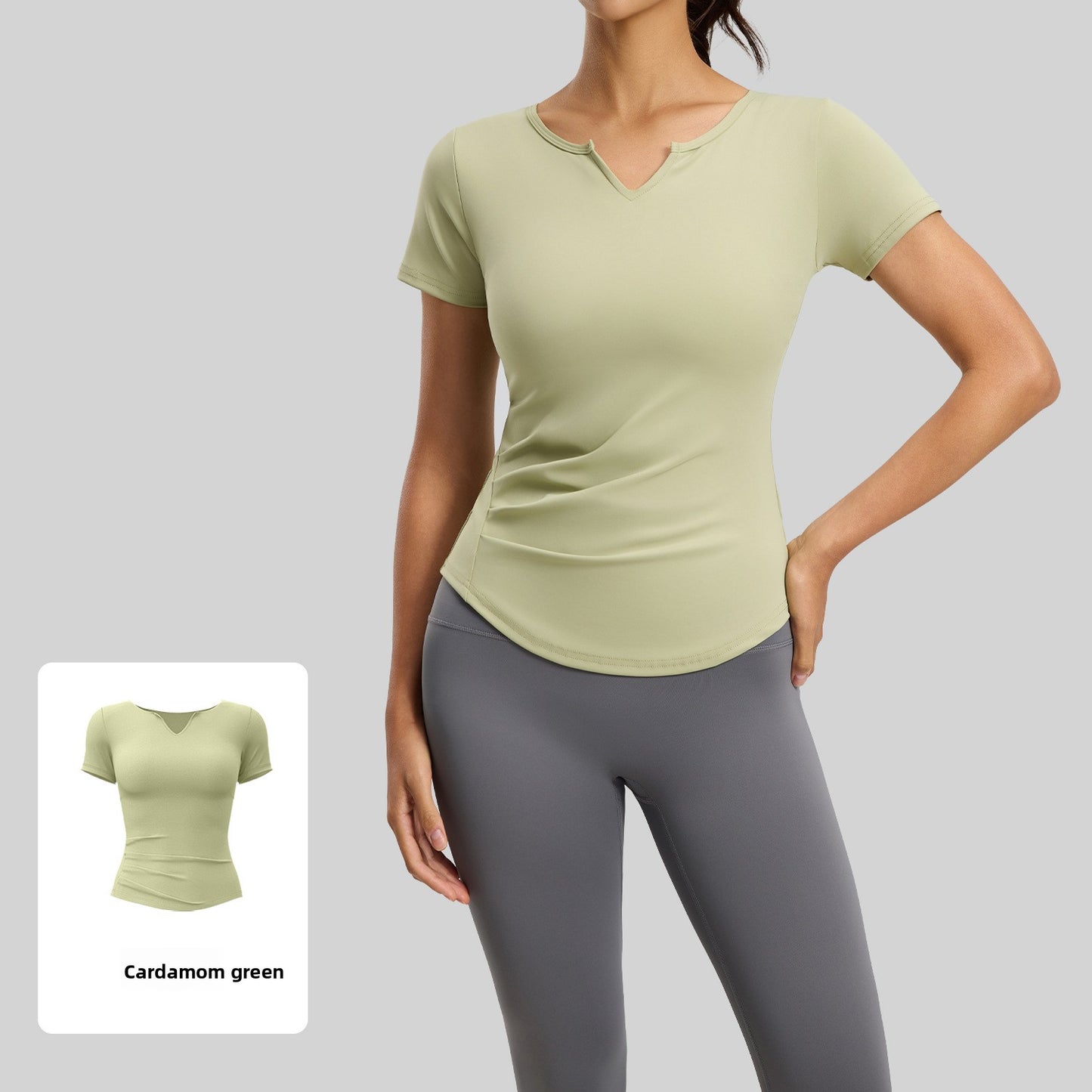 Womens Quick-Dry V-Neck Fitness Top Armaan Enterprises