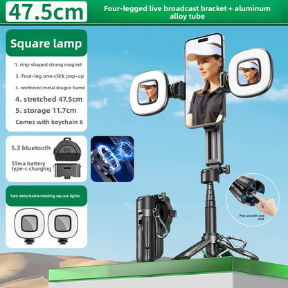 Magnetic Bluetooth Selfie Stick with Fill Light Armaan Enterprises