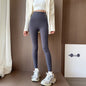 High-Waisted Brushed Yoga Pants with Tummy Control