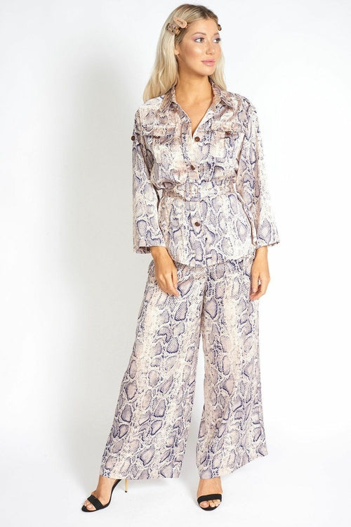 Snake A Pose Wide Leg Pants