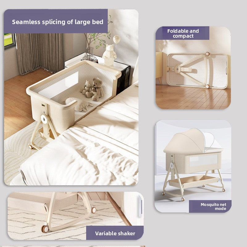 Multi-Functional Folding Baby Crib with Mosquito Net
