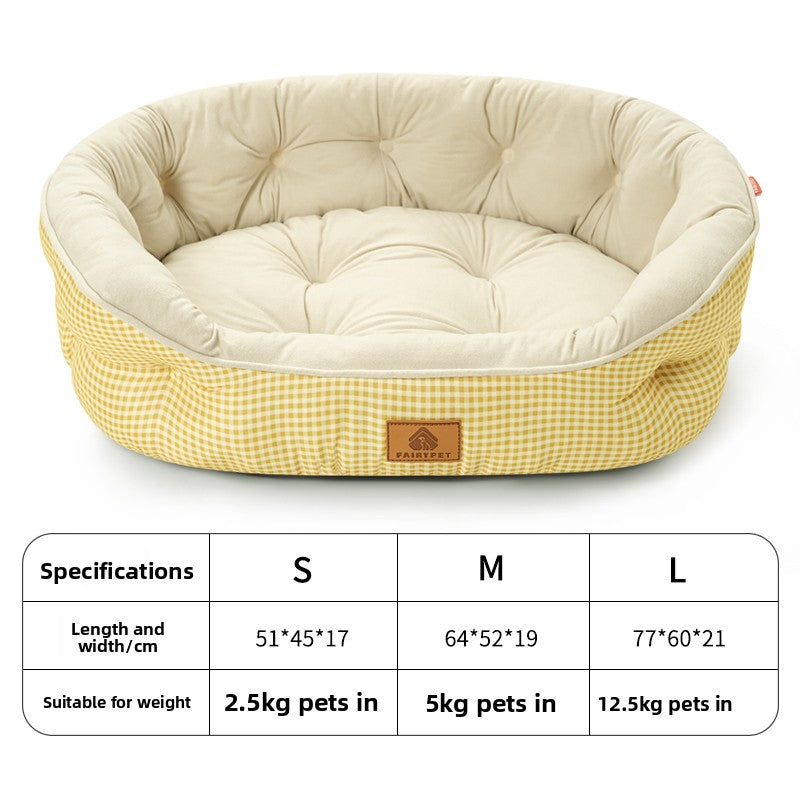 All Seasons Plush Dog Bed with Cooling Pad Option Armaan Enterprises