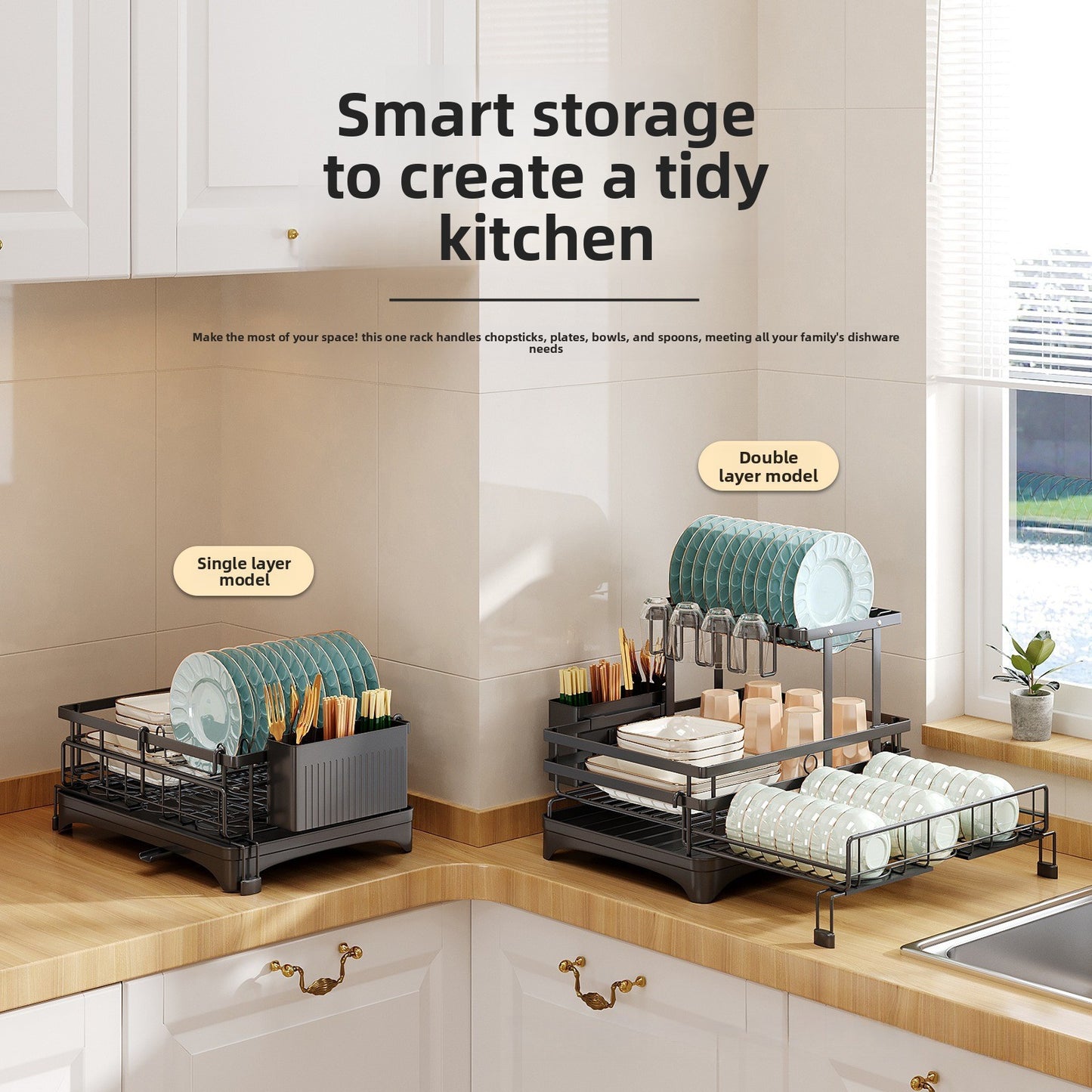 Retractable Kitchen Dish Drying Rack