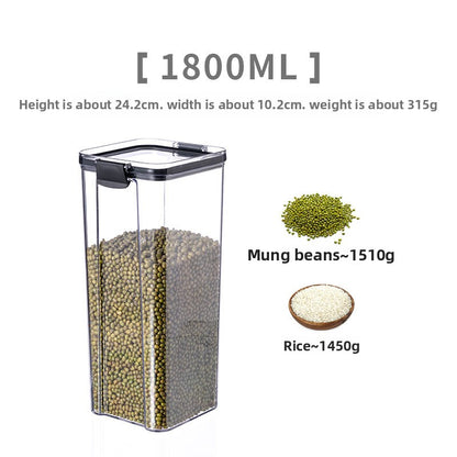 Transparent Kitchen Storage Jar with Airtight Seal