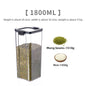 Transparent Kitchen Storage Jar with Airtight Seal