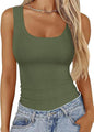 Womens Ribbed Sleeveless Tank Top
